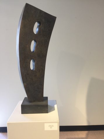The bronze statue piece