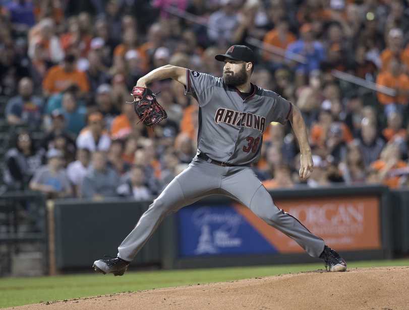 Diamondbacks pitcher Robbie Ray delivers a pitch during a game against the Baltimore Orioles on Sept. 24, 2016. Ray led the Diamondbacks with 218 strikeouts in 2016, a total good for fourth in the National League. However, Ray posted an 8-15 win-loss record and a 4.90 ERA on the season. 
