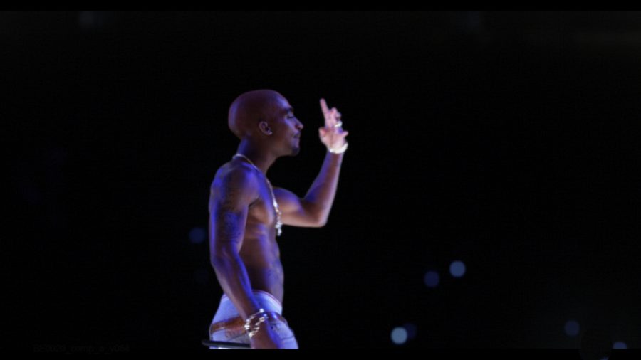 Tupac Shakurs hologram at Coachella 2012.