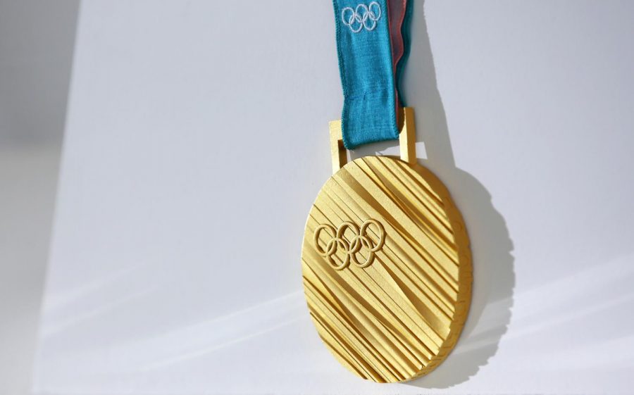 A gold medal from the PyeongChang 2018 Olympic Winter Games