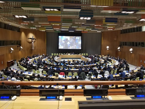 The conference room where the Future We Want Model United Nations session took place.