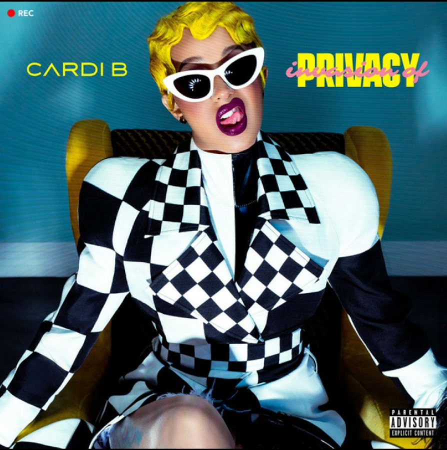 Album cover of Cardi Bʼs debut album Invasion of Privacy.