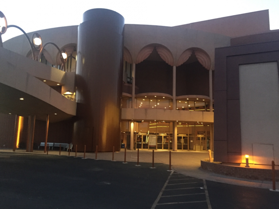 Outside of Gammage Theatre in Tempe Arizona