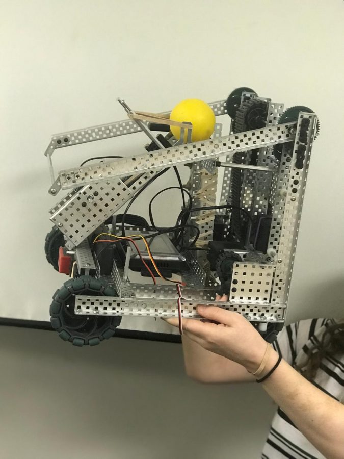 Robot created for the robotics skill challenge competition
