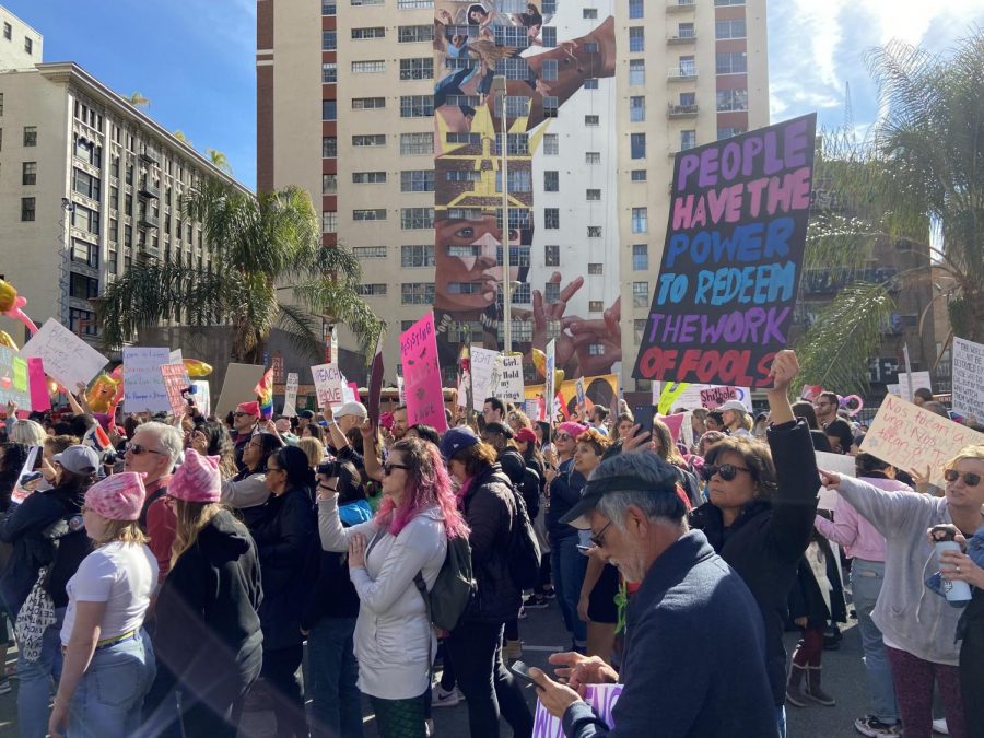 Womens March 2020 in Los Angeles, California