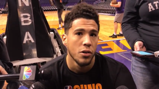 Devin Booker after practice on Friday