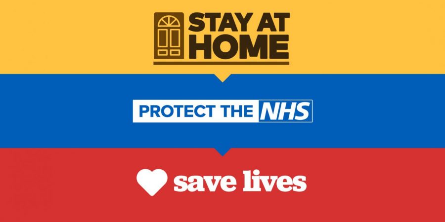 An image from the United Kingdom urging people to help protect health workers by self-isolating