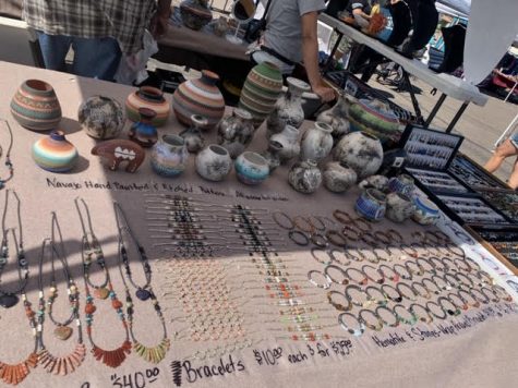 Some of the jewelry available for purchase at the Native Arts Market