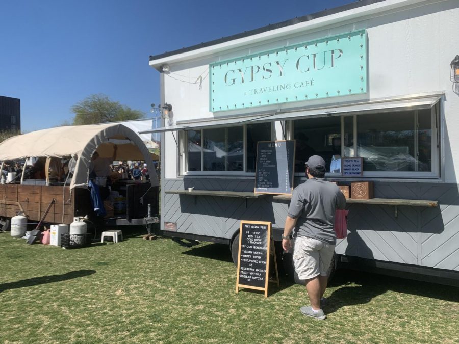 One of the many meat-free food vendors at the Phoenix Vegan Food Festival