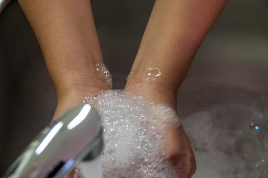 Wash your hands with soap and water for at least 20 seconds