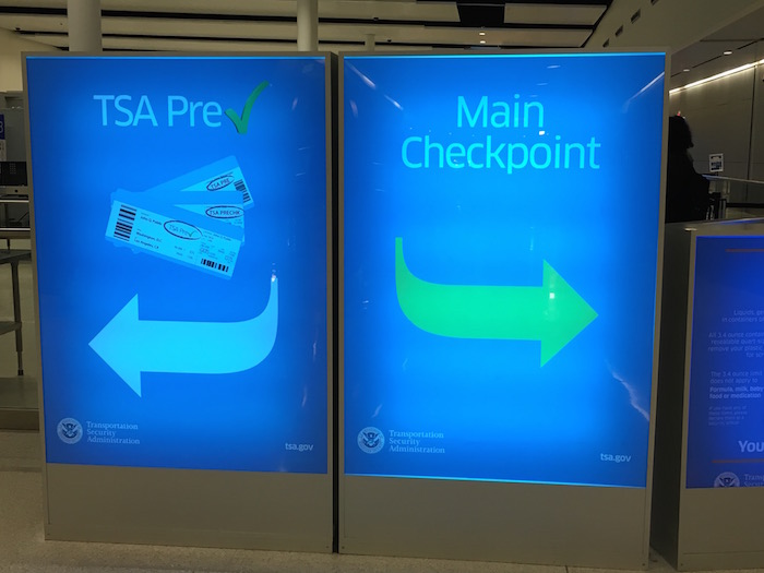 TSA PreCheck Signs in Indianapolis
