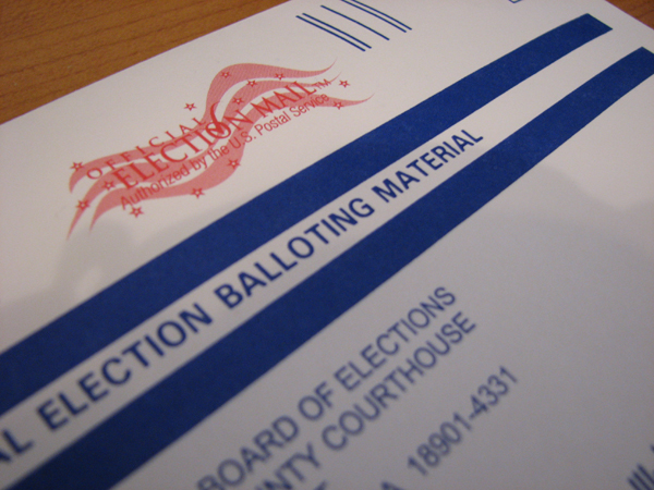 County Recorder is in charge of mail-in ballots