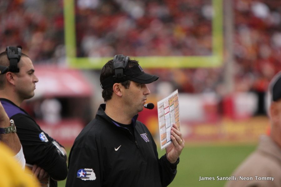 Steve Sarkisian during his tenure at University of Washington