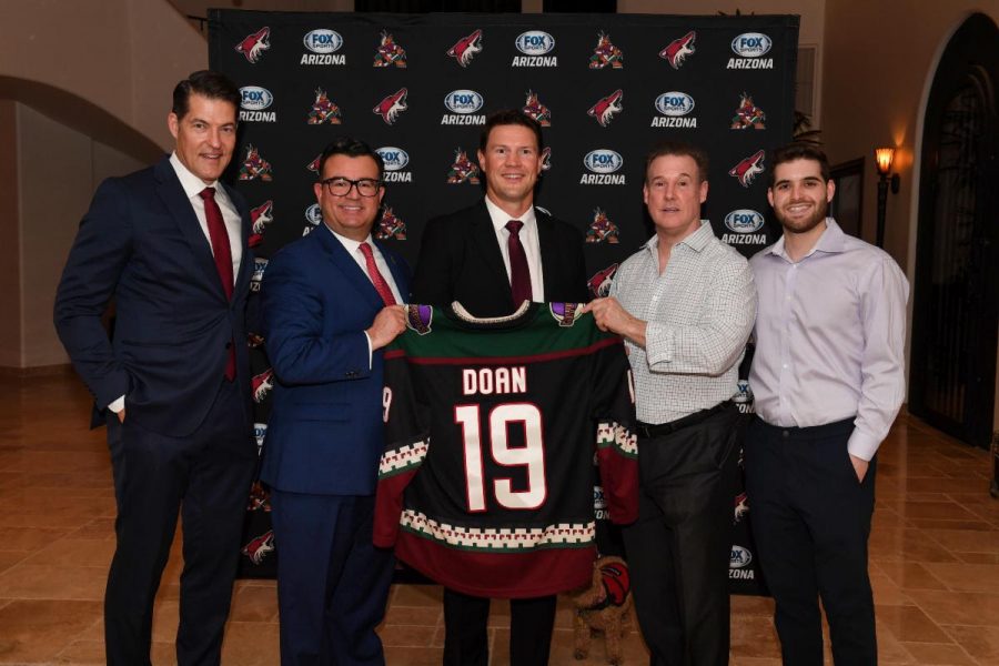 Shane Doan wit the front office of the Arizona Coyotes