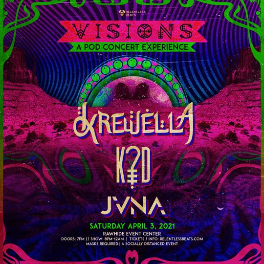 Relentless Beats presents Visions at Rawhide