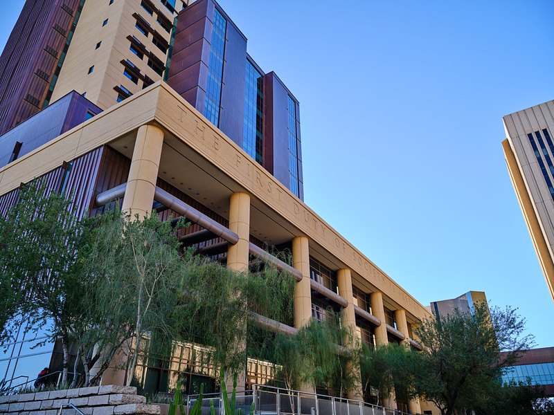 The Maricopa County Superior Courthouse in Phoenix.