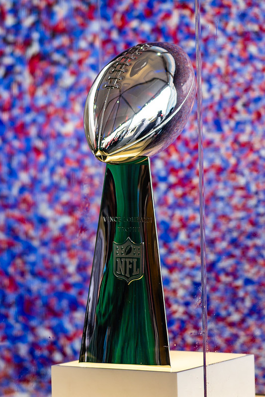 The Vince Lombardi Trophy, awarded to the Super Bowl winner each season.