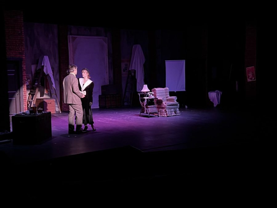 Nick Loope and Ashley Thomson in "The 39 Steps"