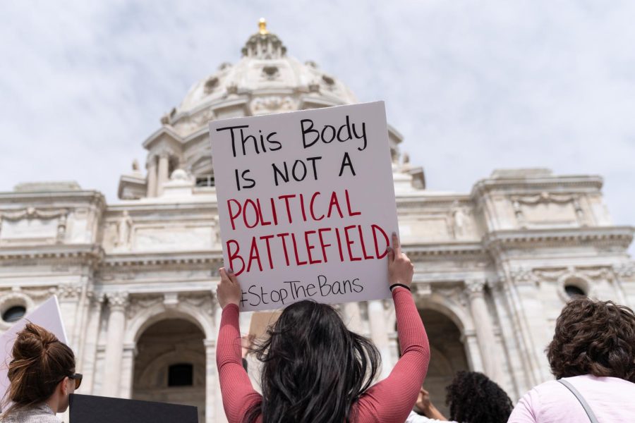 A Stop Abortion Bans Rally in St Paul, Minnesota