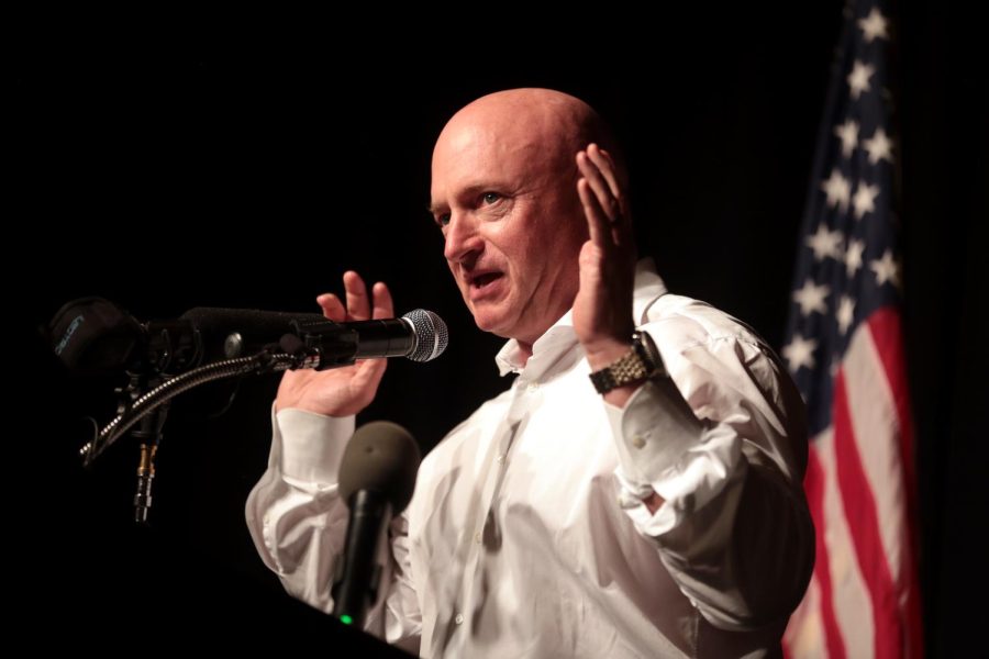 Sen. Mark Kelly at an event in Sun City