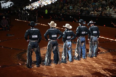 Arizona Ridge Riders, during the opening of the first day of the PBR Team event in Ft. Worth