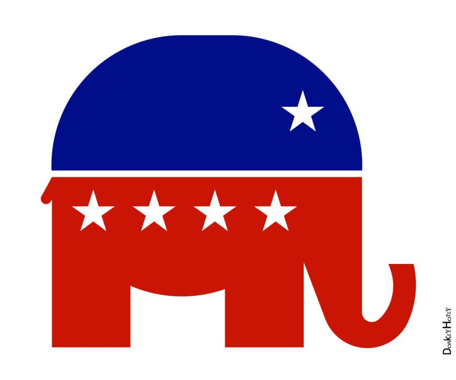 The Republican Party icon, the elephant.