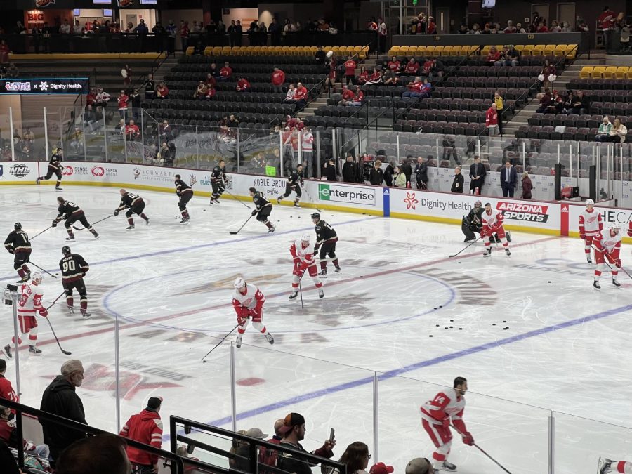 The Arizona Coyotes welcomed Original Six member, the Detroit Red Wings to Mullett Arena on Tuesday night