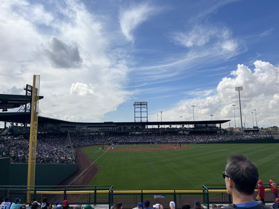 A great day for baseball at Sloan Park, Mesa, Ariz.