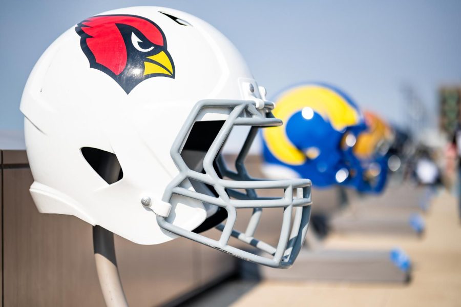 Arizona+Cardinals+helmet+displayed+at+NFL+draft