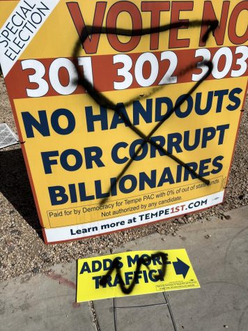 Allegations of vandalism plague both sides of the special election Tempe Sports Complex
