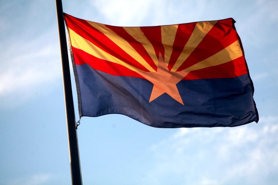 Arizona+flag+outside+of+the+Arizona+Capitol