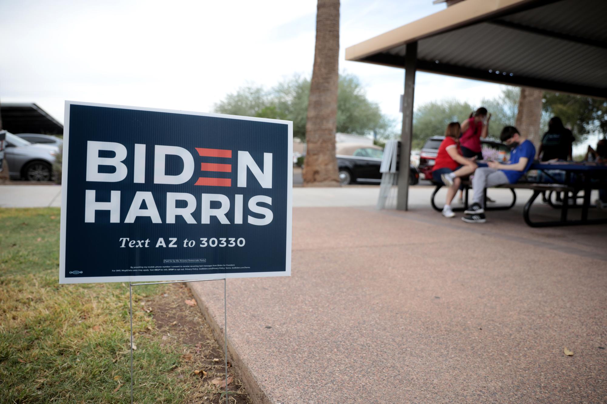 A Biden sign in Arizona just prior to the 2020 presidential election.
