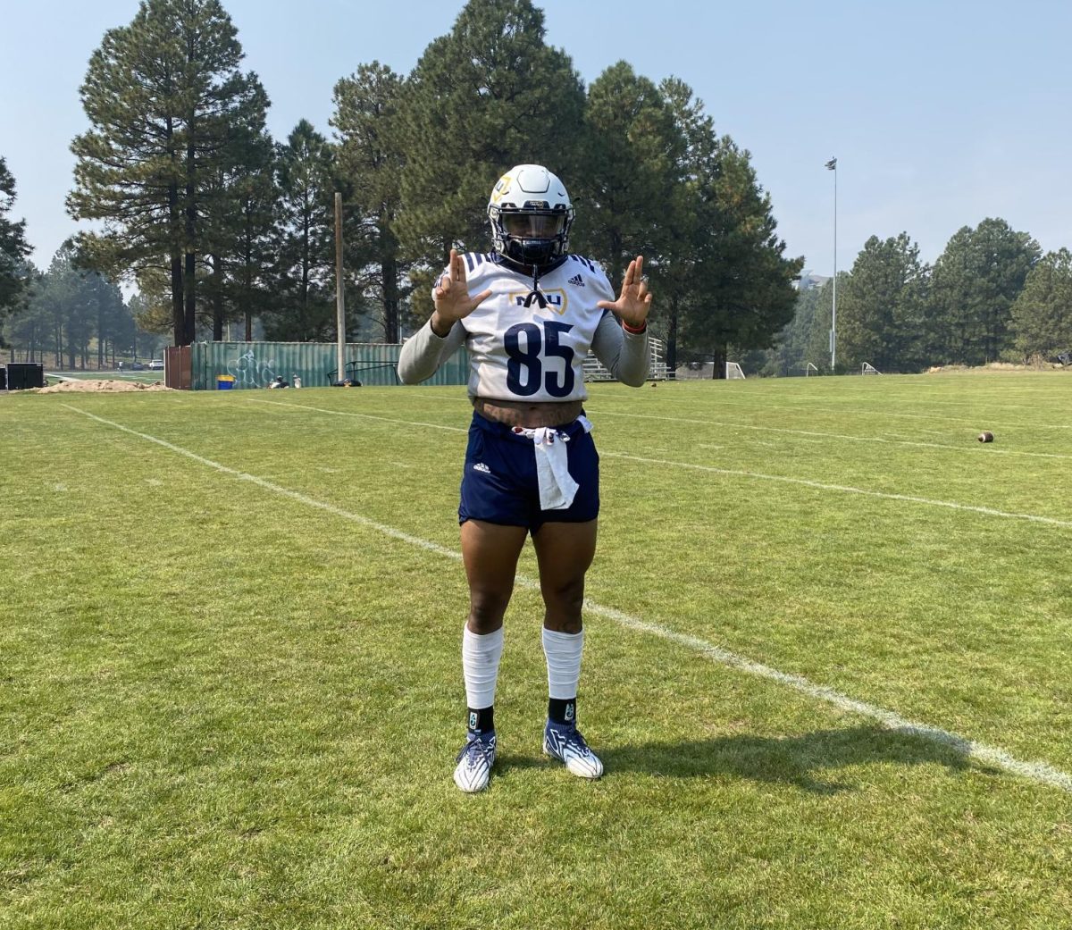 Marcus Phillips Jr. is a tight end at NAU