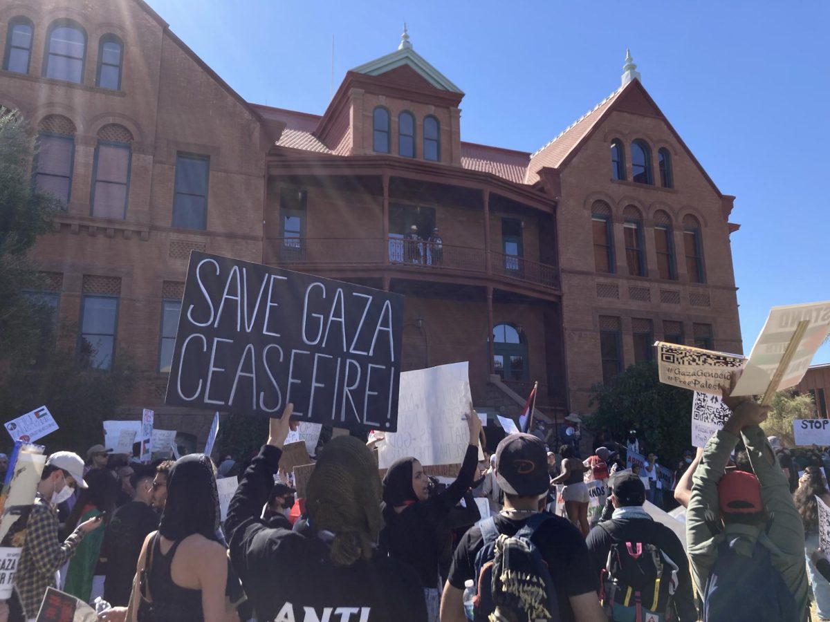 ASU students meet for rally in support of Palestinian humanitarian crisis 