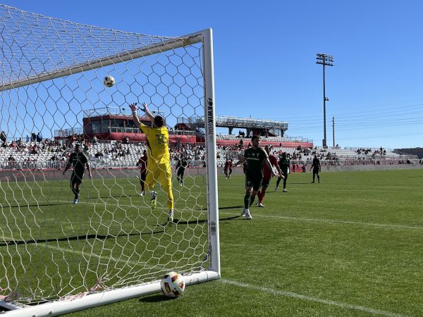 Phoenix Rising with a scoring attempt against Portland Timbers on Saturday afternoon.