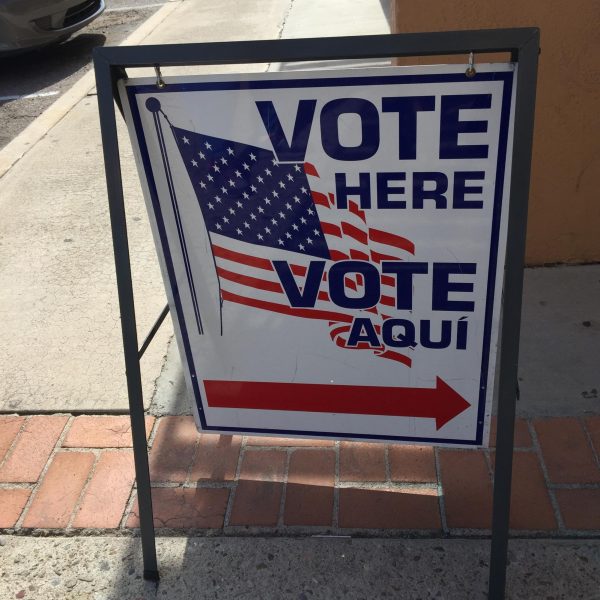  Voting sign in Pima County Arizona