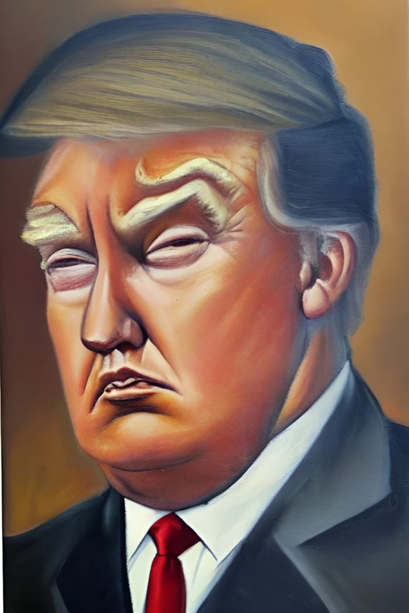 An AI generated image of former President Donald Trump (public domain)