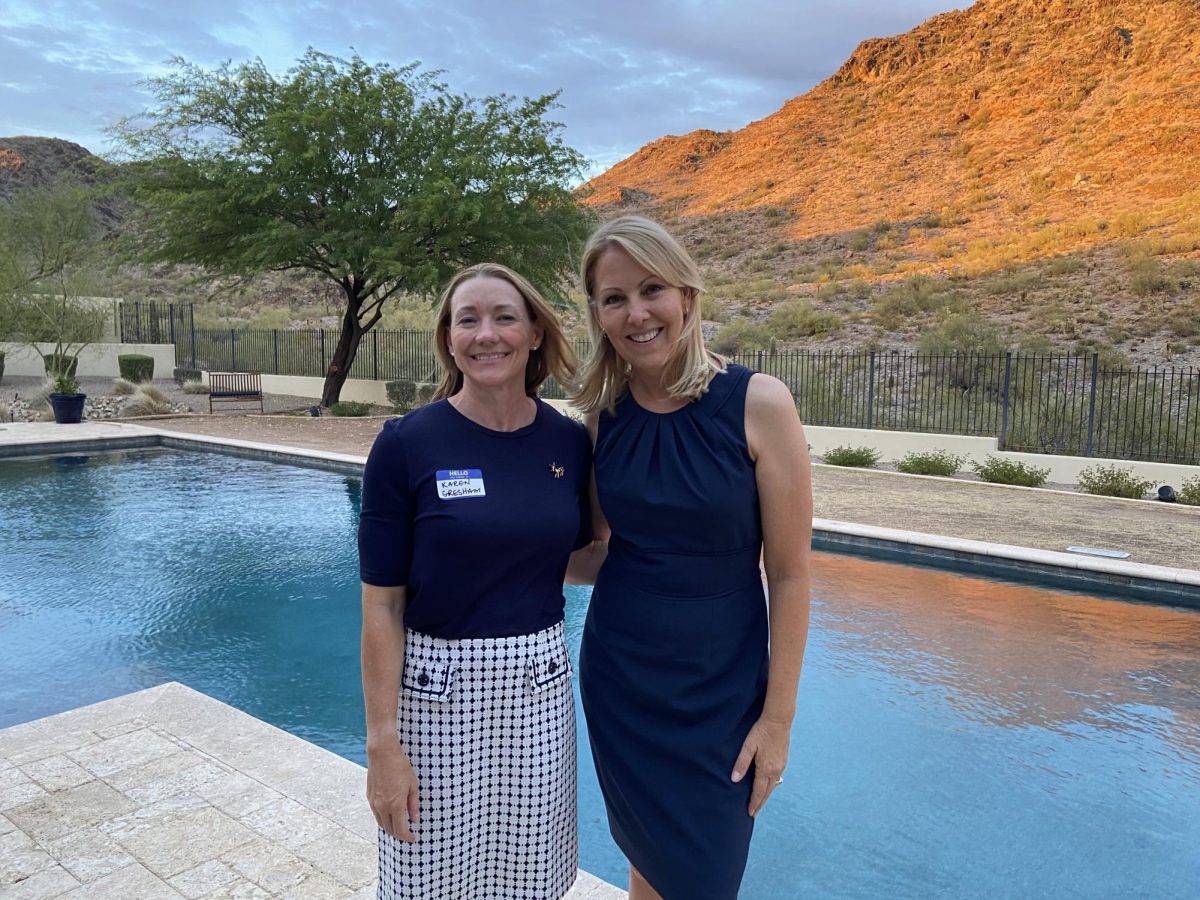 Arizona House Candidate, Karen Gresham (pictured on the left) and House Candidate Kelli Butler (pictured on the right) at campaign rally event