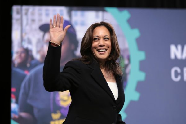  Kamala Harris at a 2019 forum On Wages and Working People 