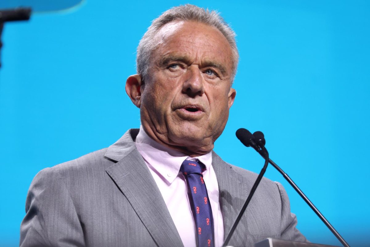 Robert Kennedy Jr. Speaking at his own campaign rally in Las Vegas earlier in 2024