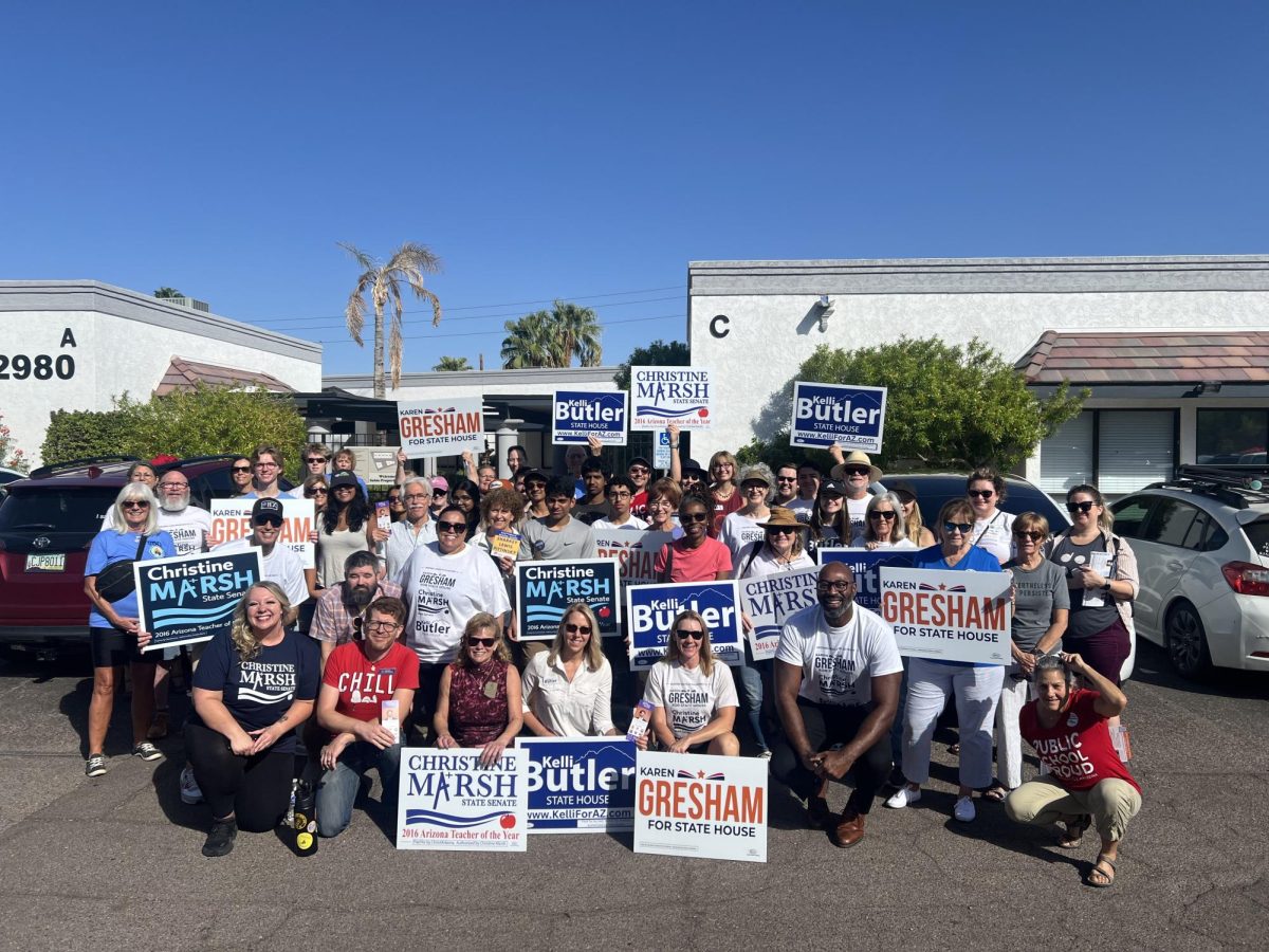 Marsh, Gresham and Butler LD4 candidates and supporters at weekend canvas event.