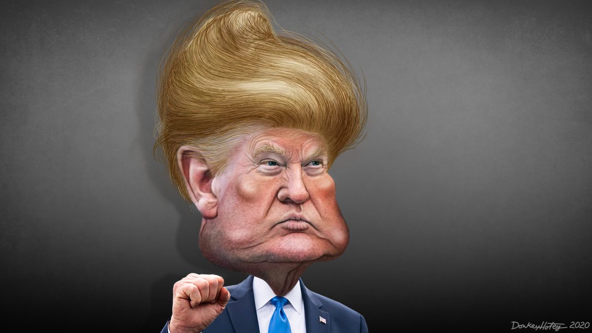 Donald Trump caricature 