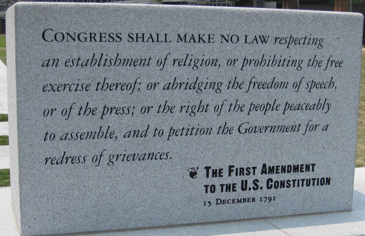 First Amendment to the Constitution Independence National Park