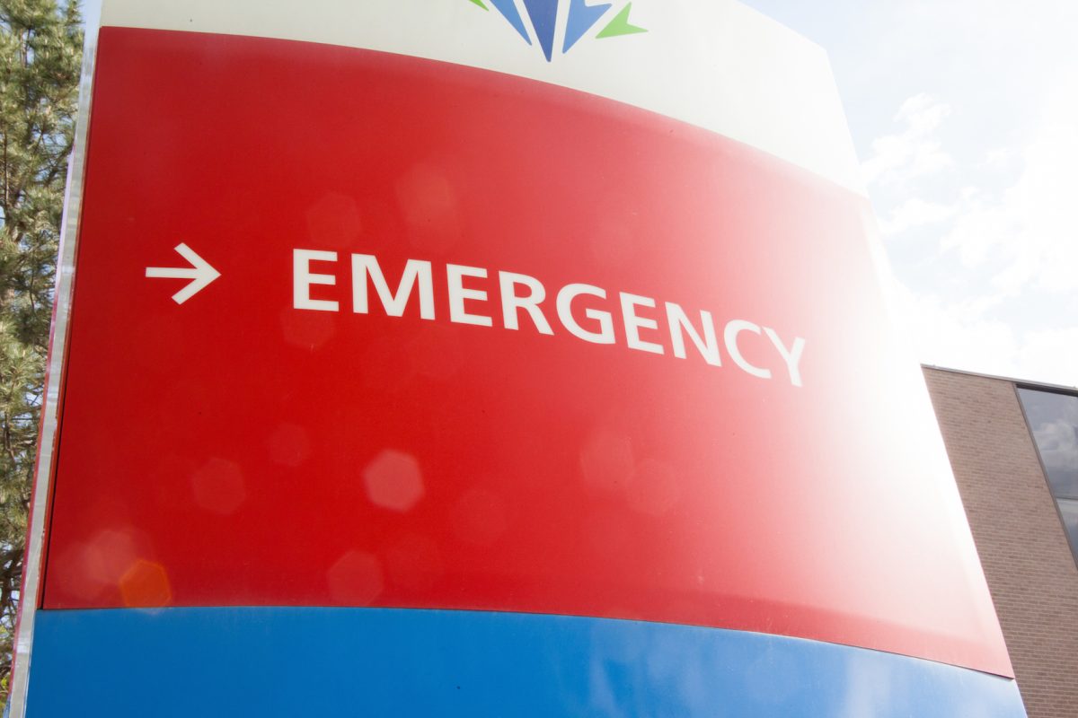 Emergency Room Entrance—ER hospital 